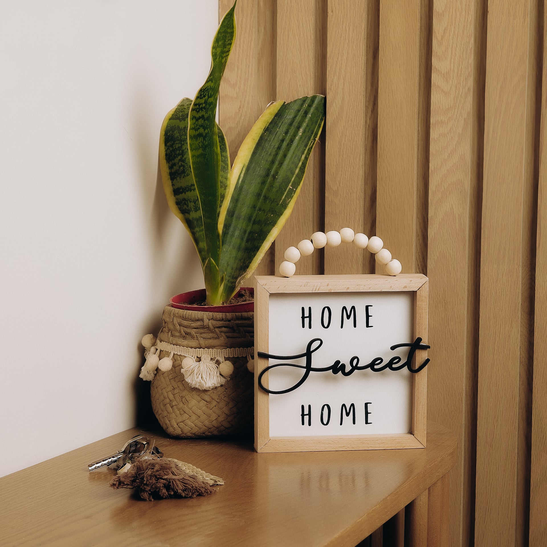 Home Sweet Home Beaded Frame