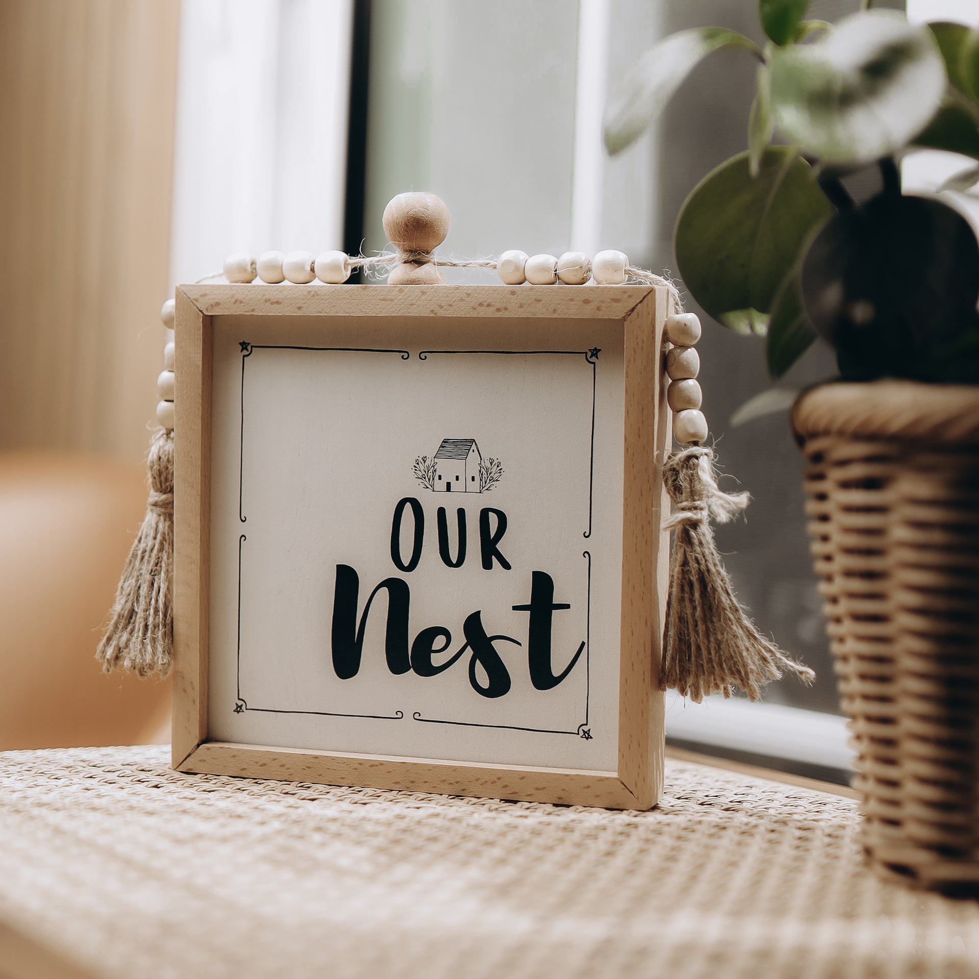 Our Nest Beaded Frame
