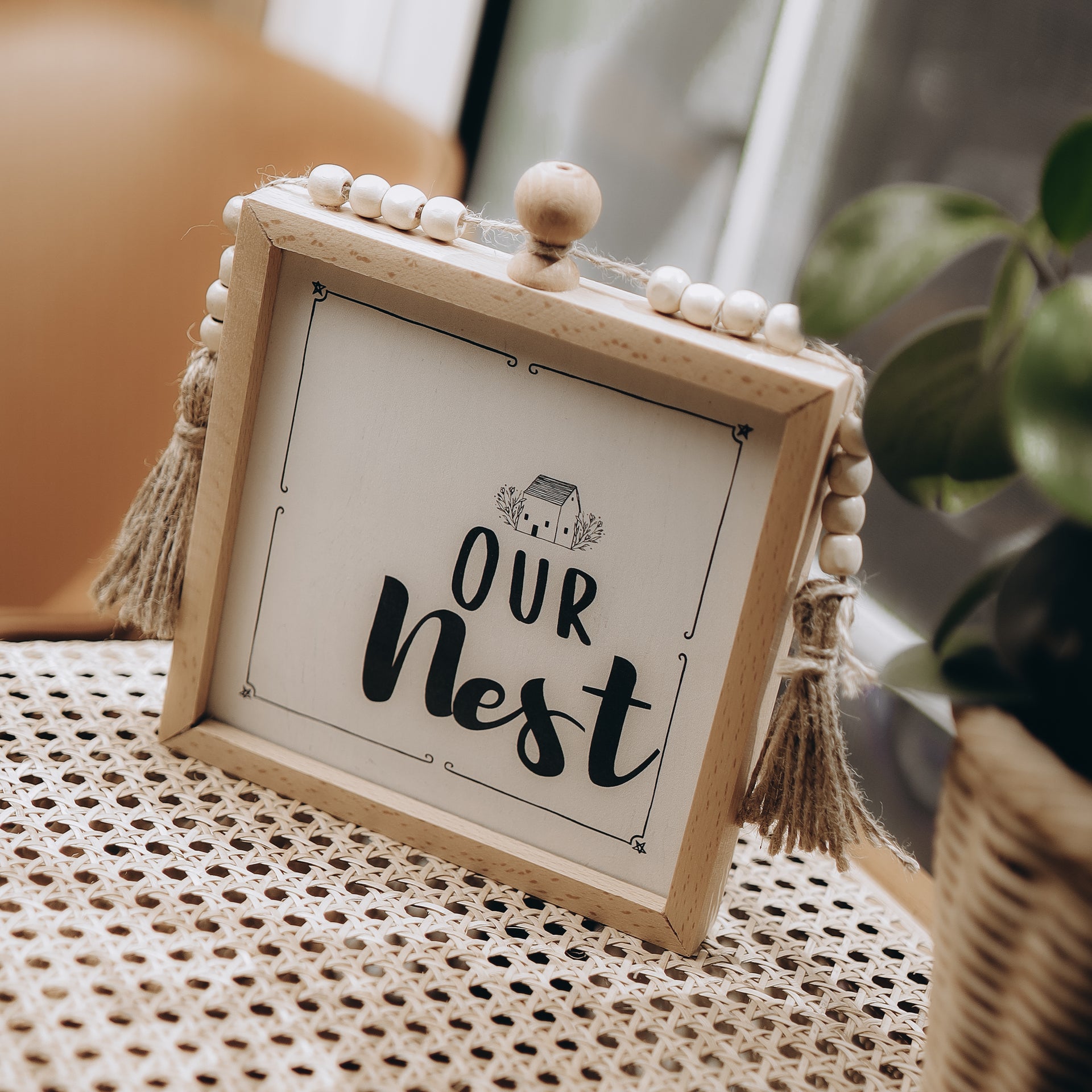 Our Nest Beaded Frame