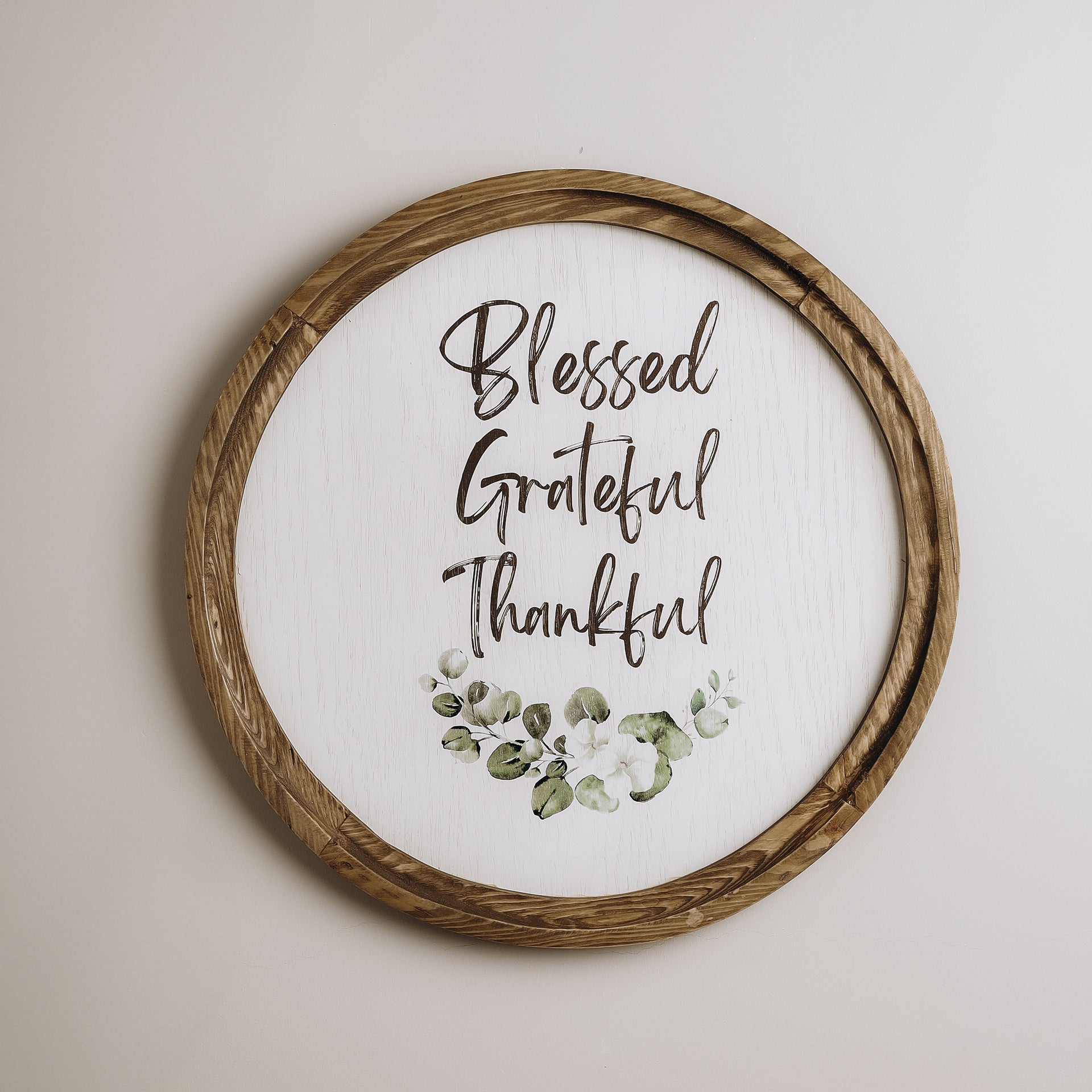Blessed Boho Wood Circle 40 CM
