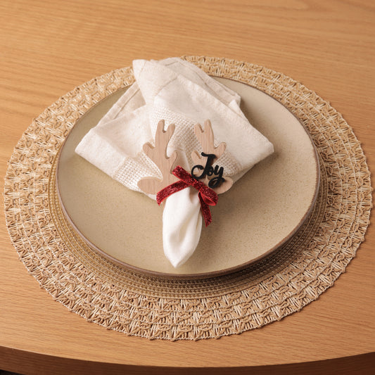 Reindeer Rings Napkin Holders (Set of 4)