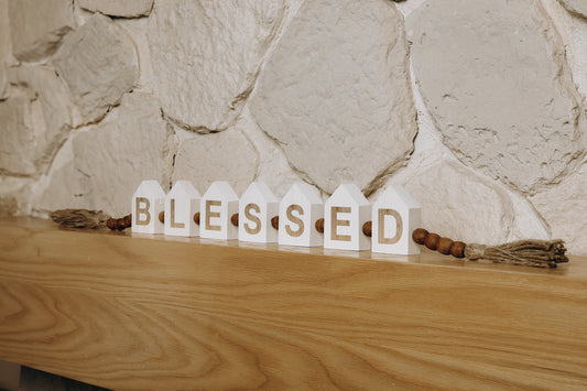 Blessed House Wood Blocks