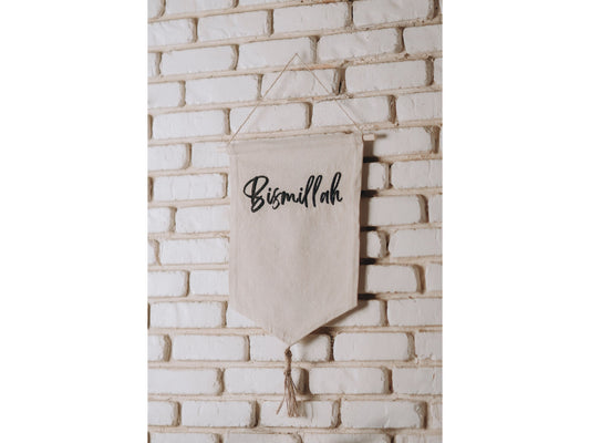 Bismillah Canvas Wall Hanging