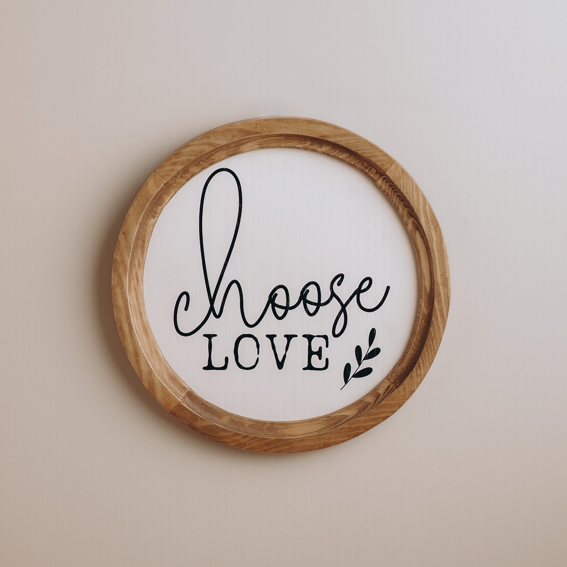 Choose Love Boho Wood Circle