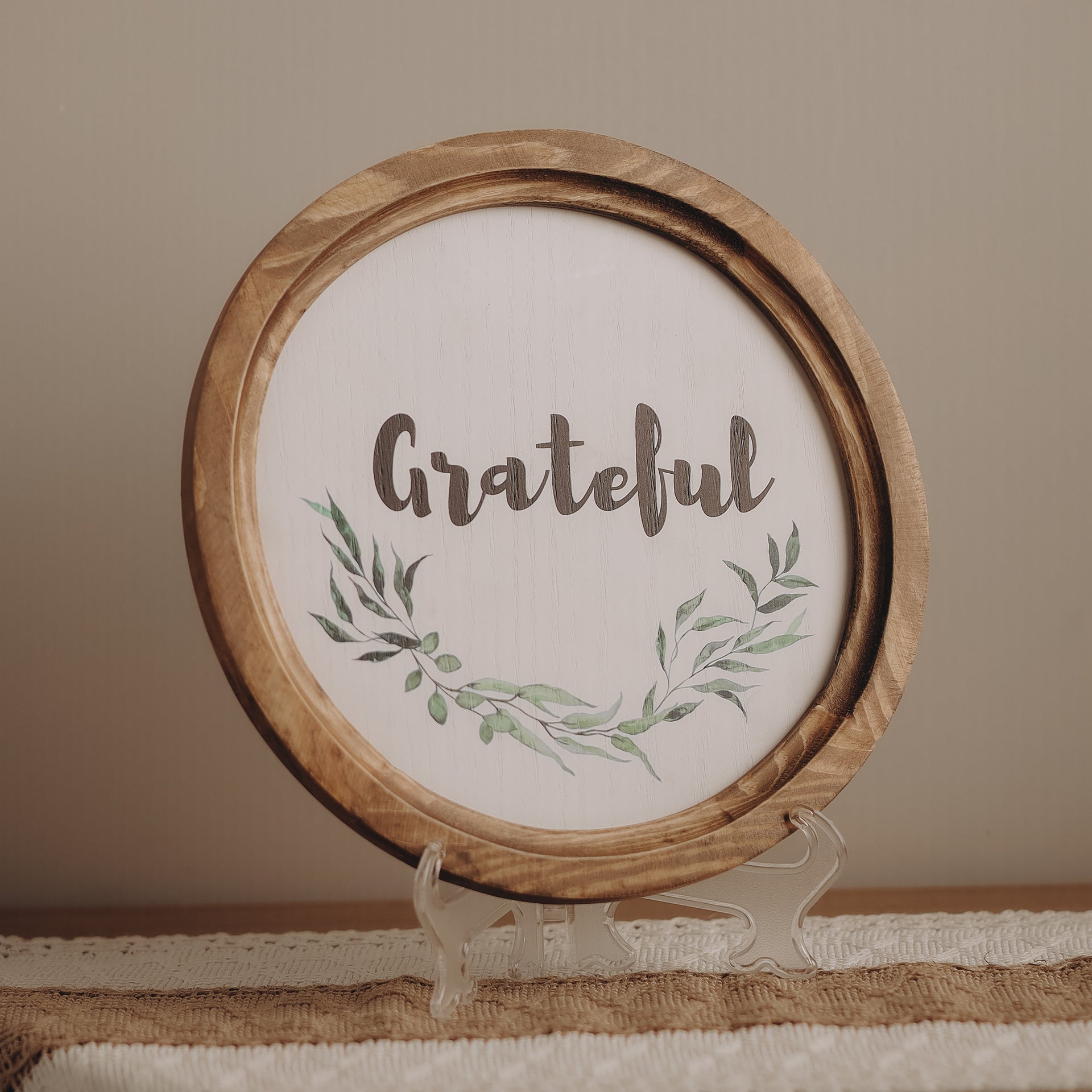 Grateful Boho Wood Circle