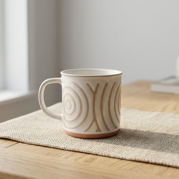Earthy Beige Mug – Alhamdulillah Handle