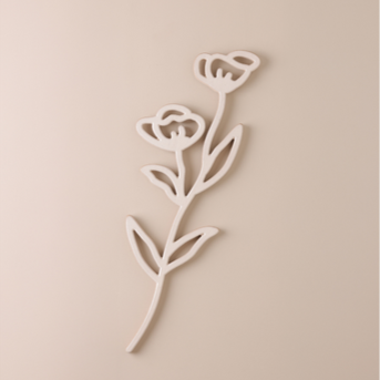 Flower Shape White