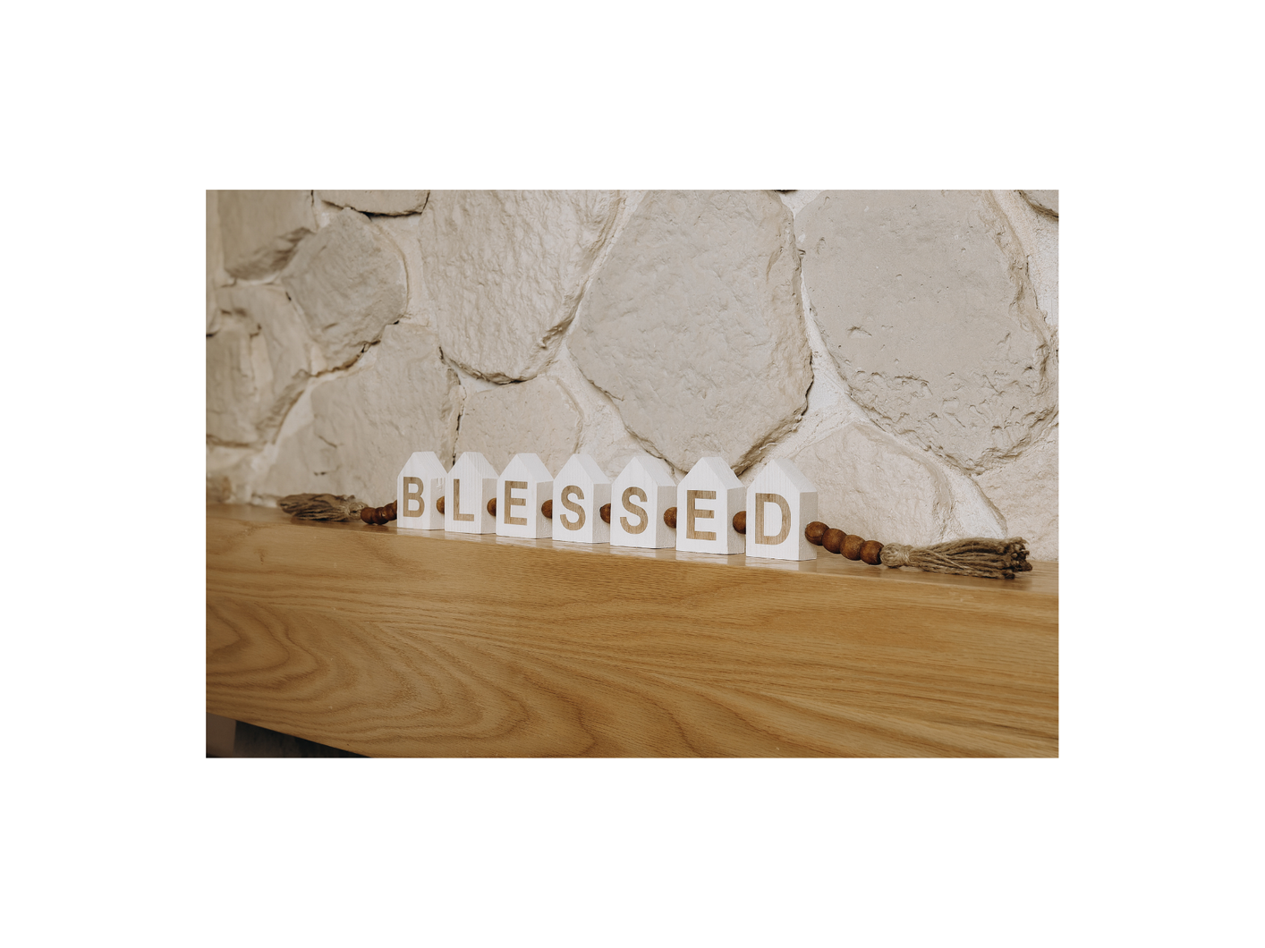 Blessed House Wood Blocks