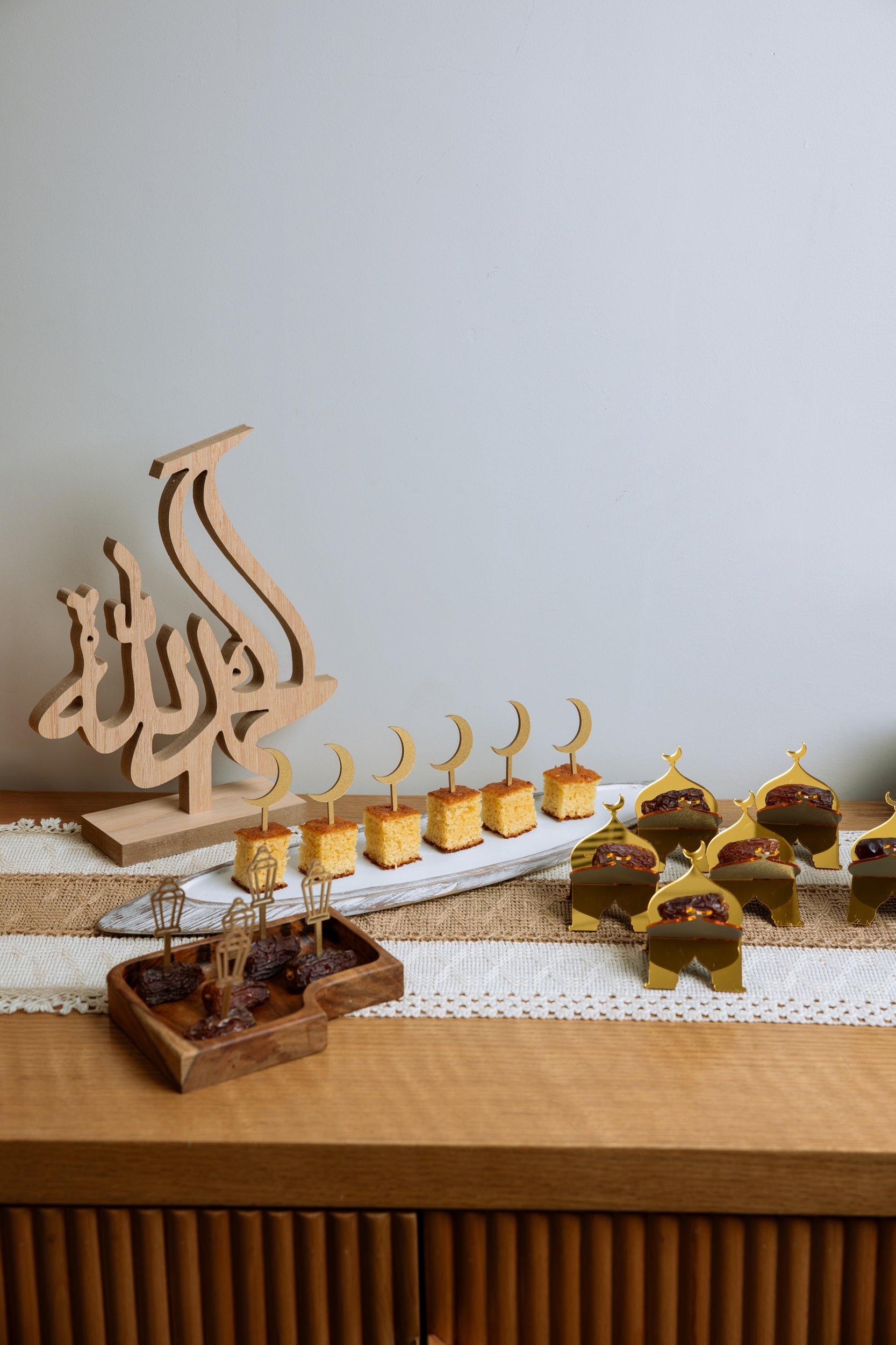 Ramadan Crescent Food Topper – Set of 6