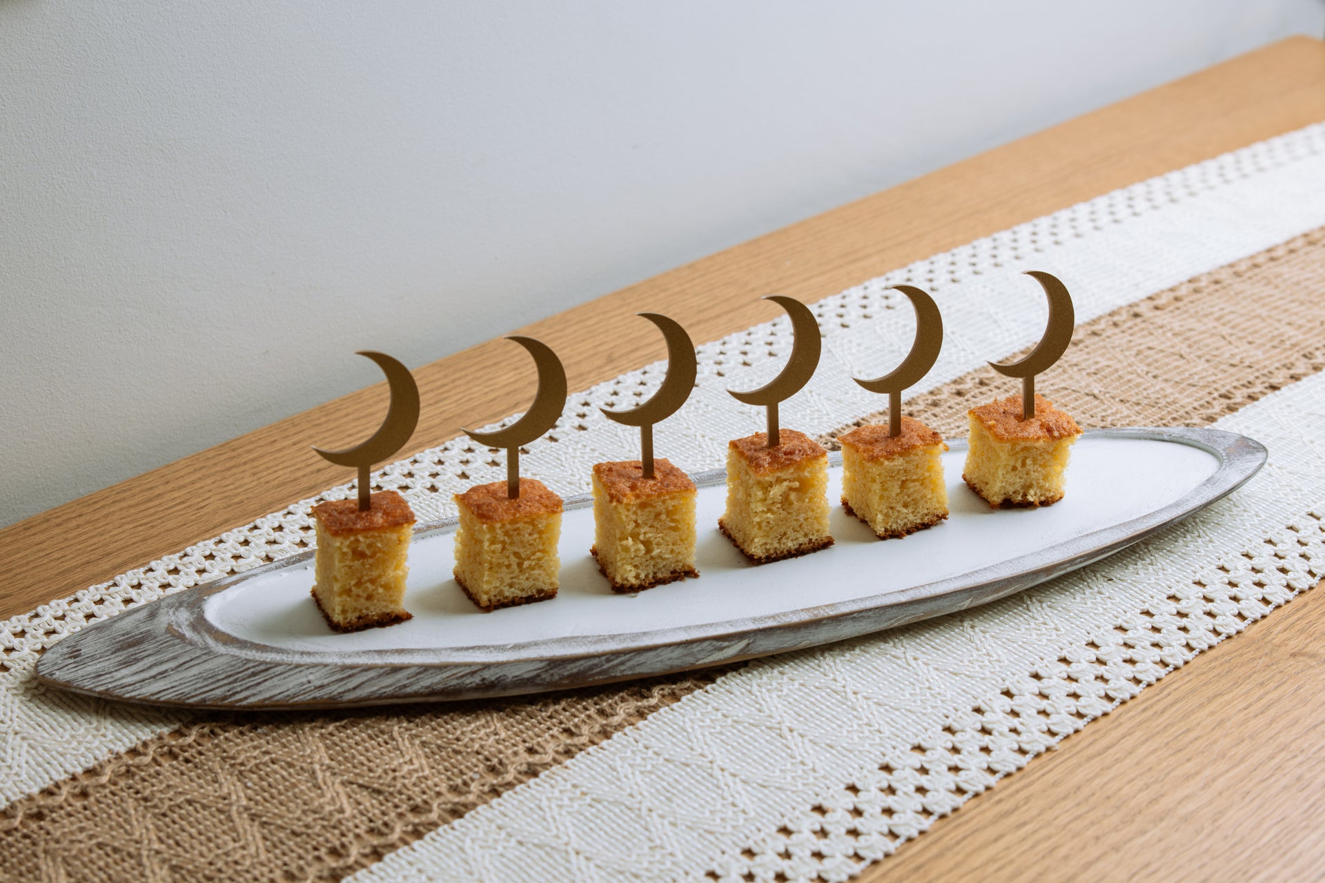 Ramadan Crescent Food Topper – Set of 6