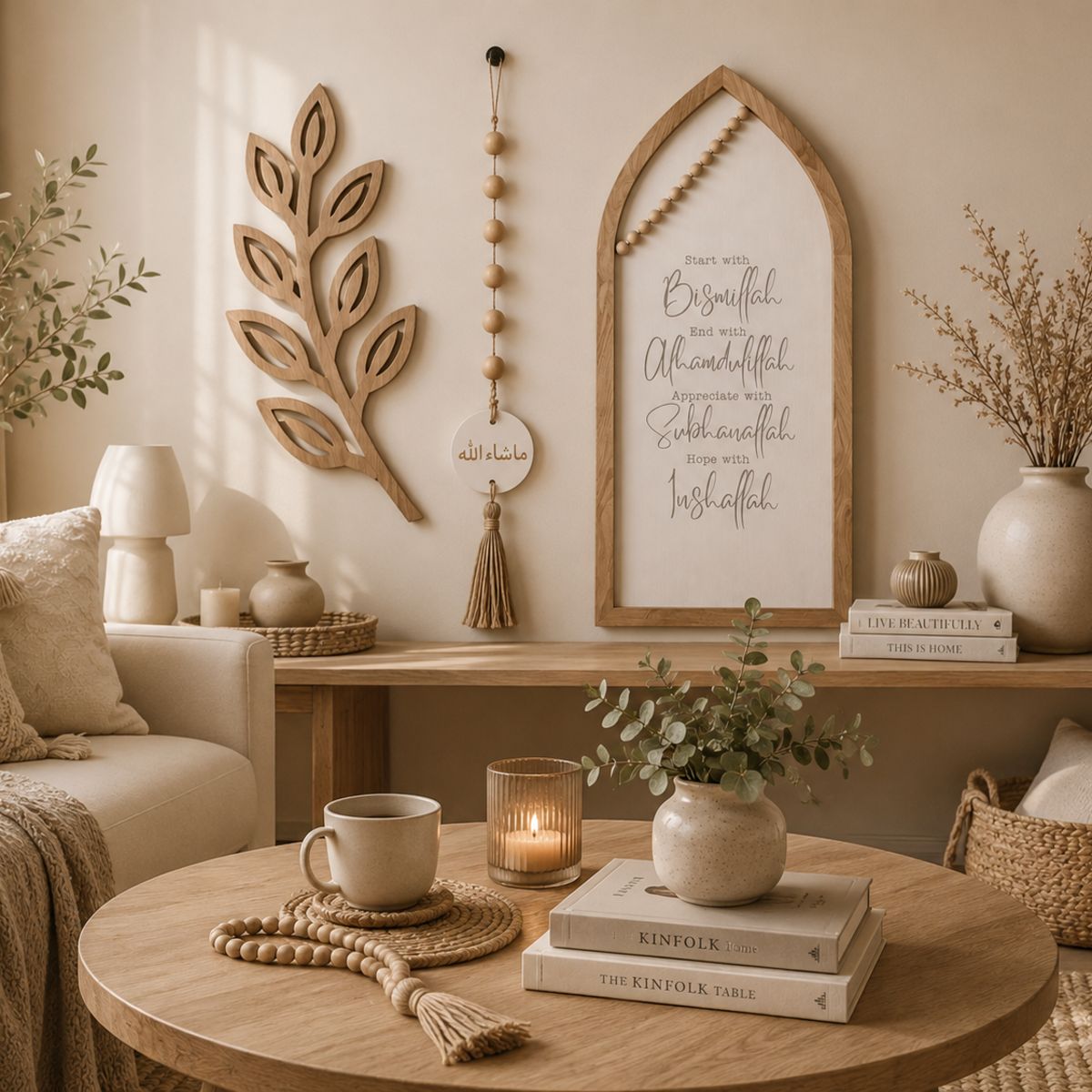 Bismillah Blessings Wooden Wall Decor Bundle