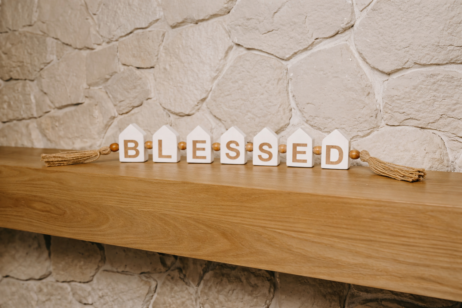 Blessed House Wood Blocks
