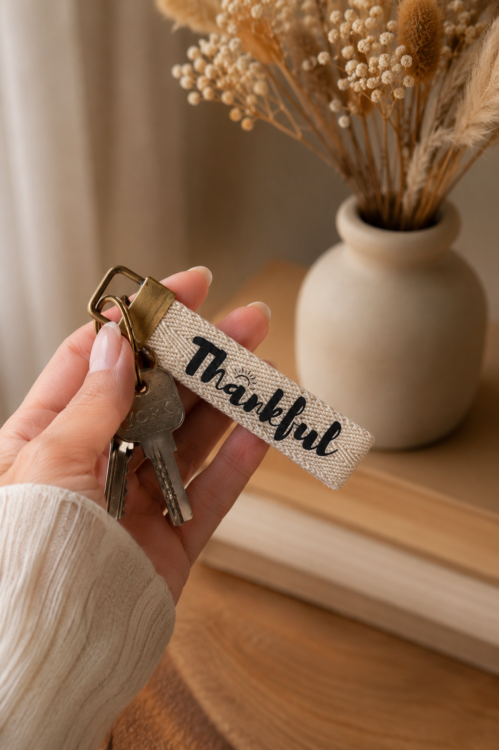 Thankful Keychain