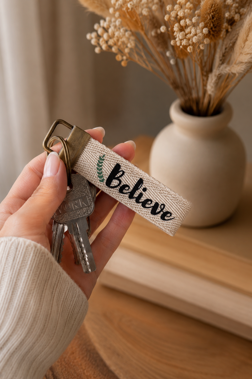 Believe Keychain