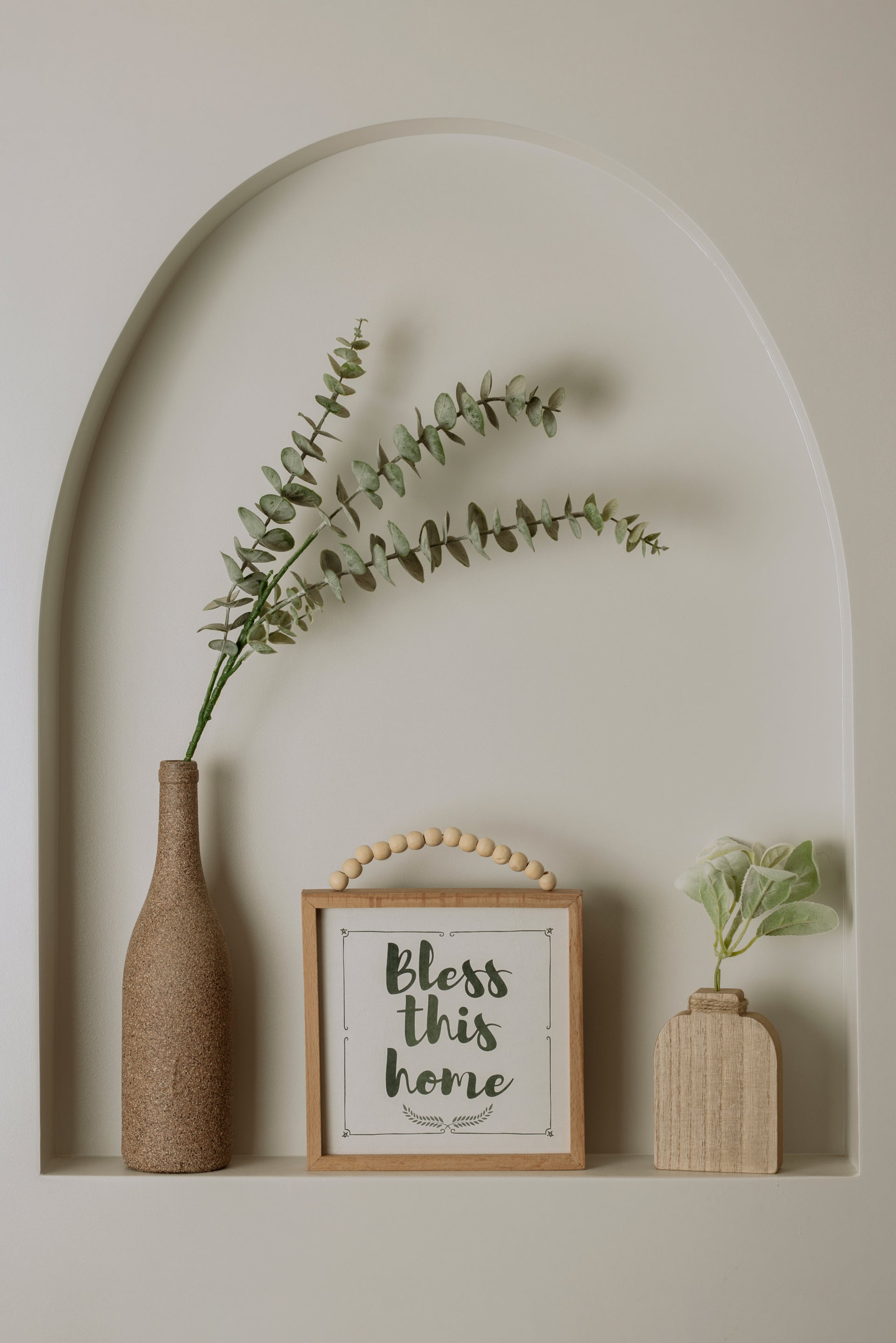 Classic Arch Wooden Vase