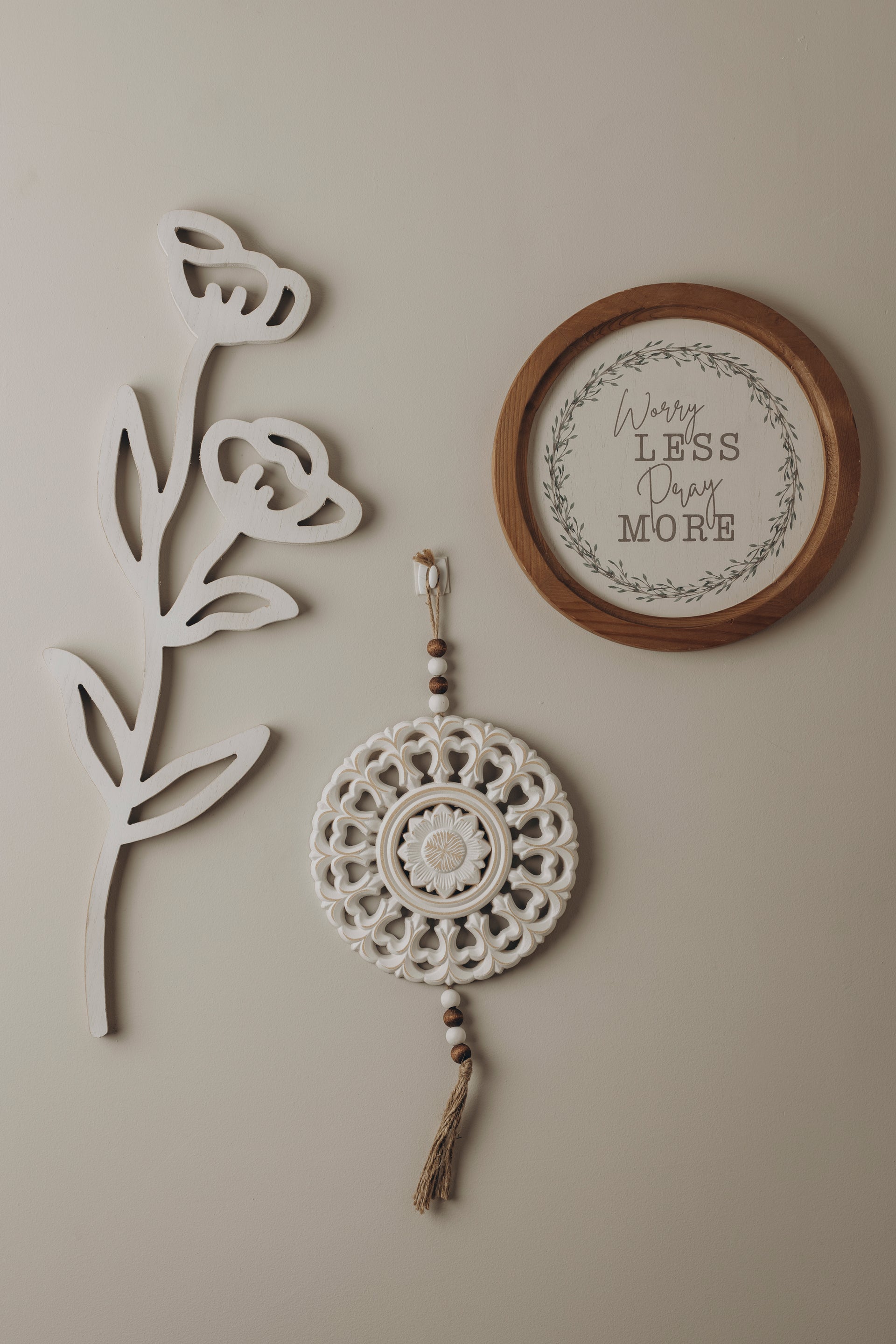 Round Rosette Wall Hanging