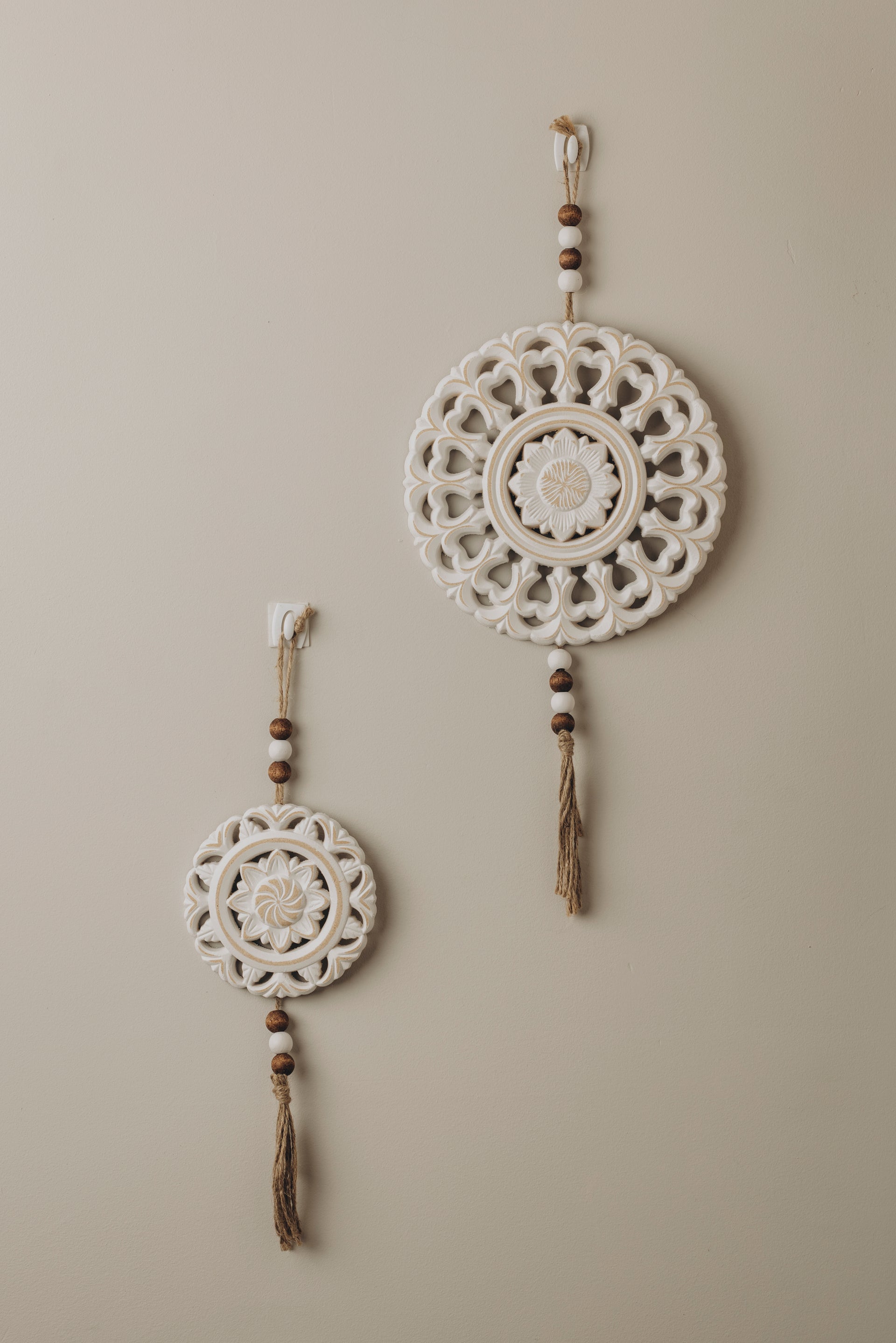 Floral Carved Wall Hanging