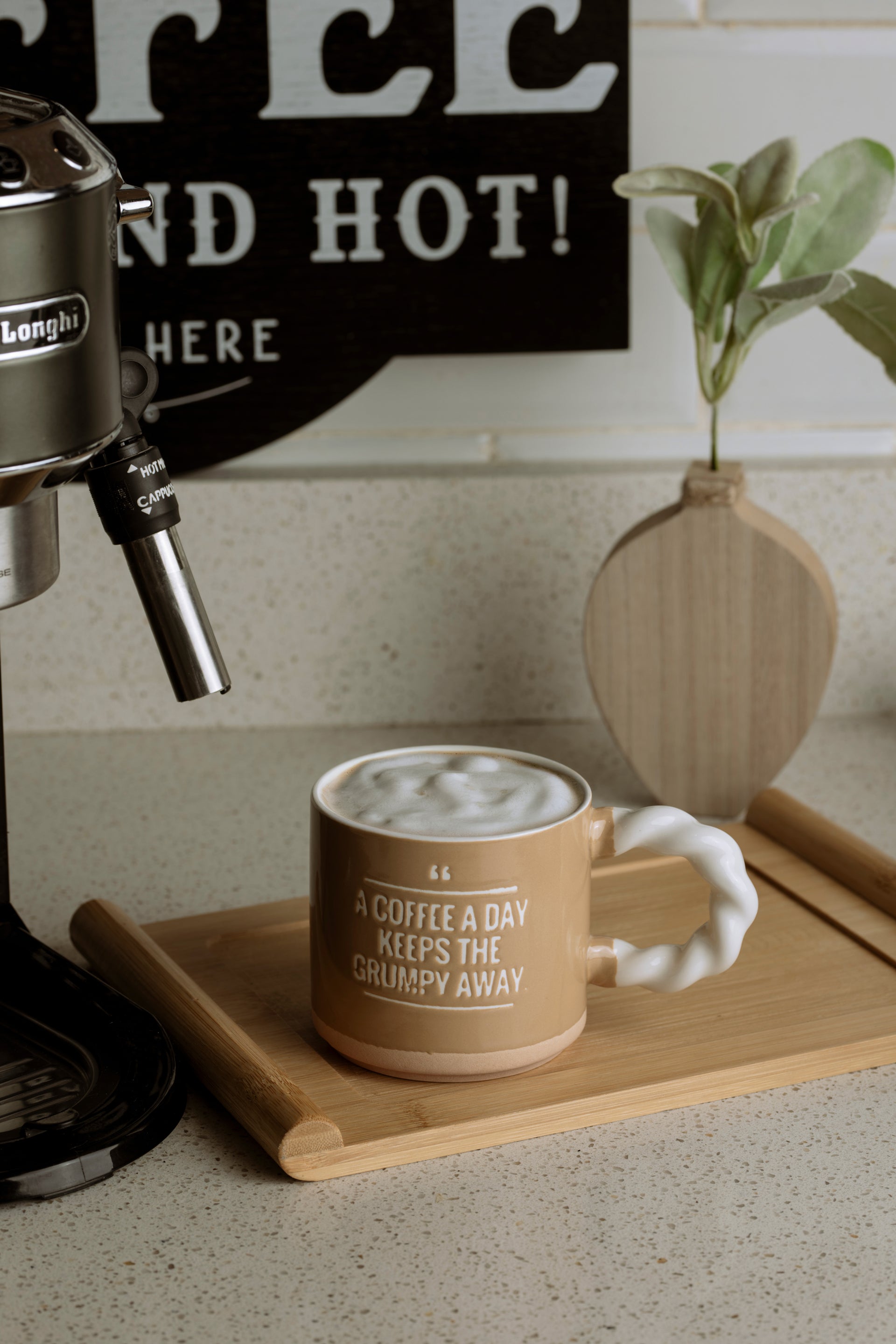 Grumpy Away Coffee Mug - Beige