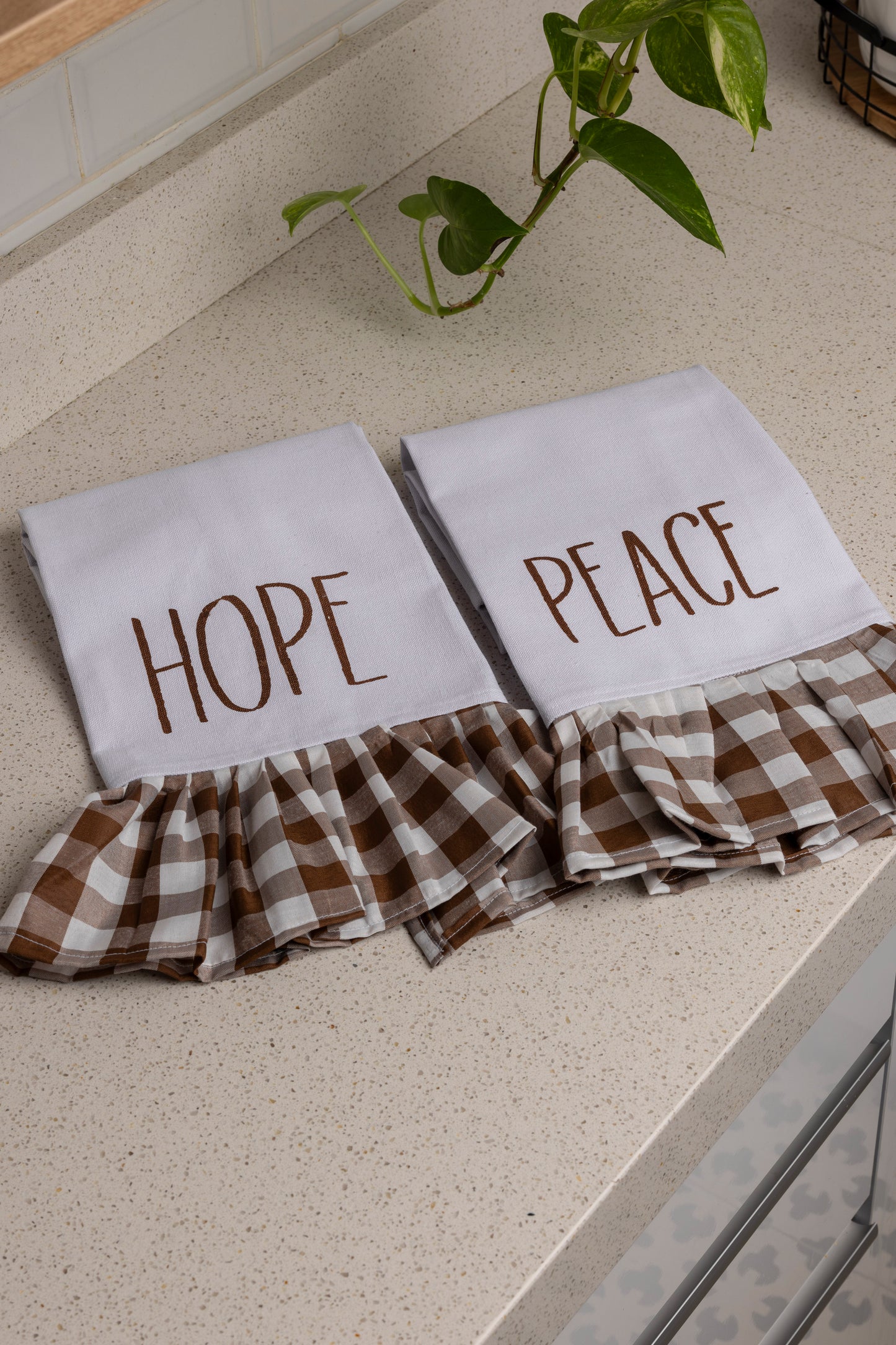 Hope & Peace kitchen towel set