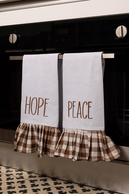 Hope & Peace kitchen towel set