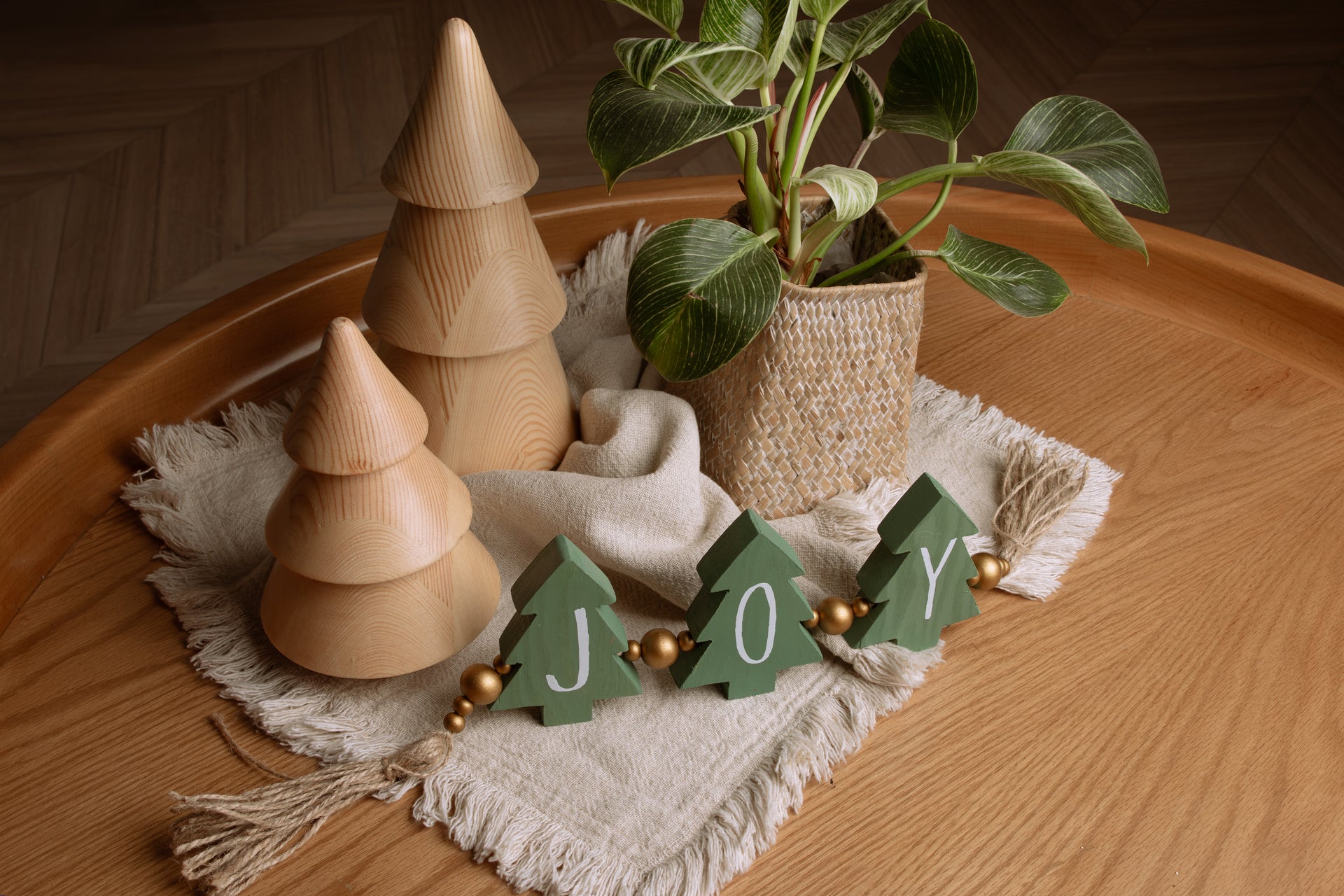 Minimalist Wooden Christmas Trees – Set of 2