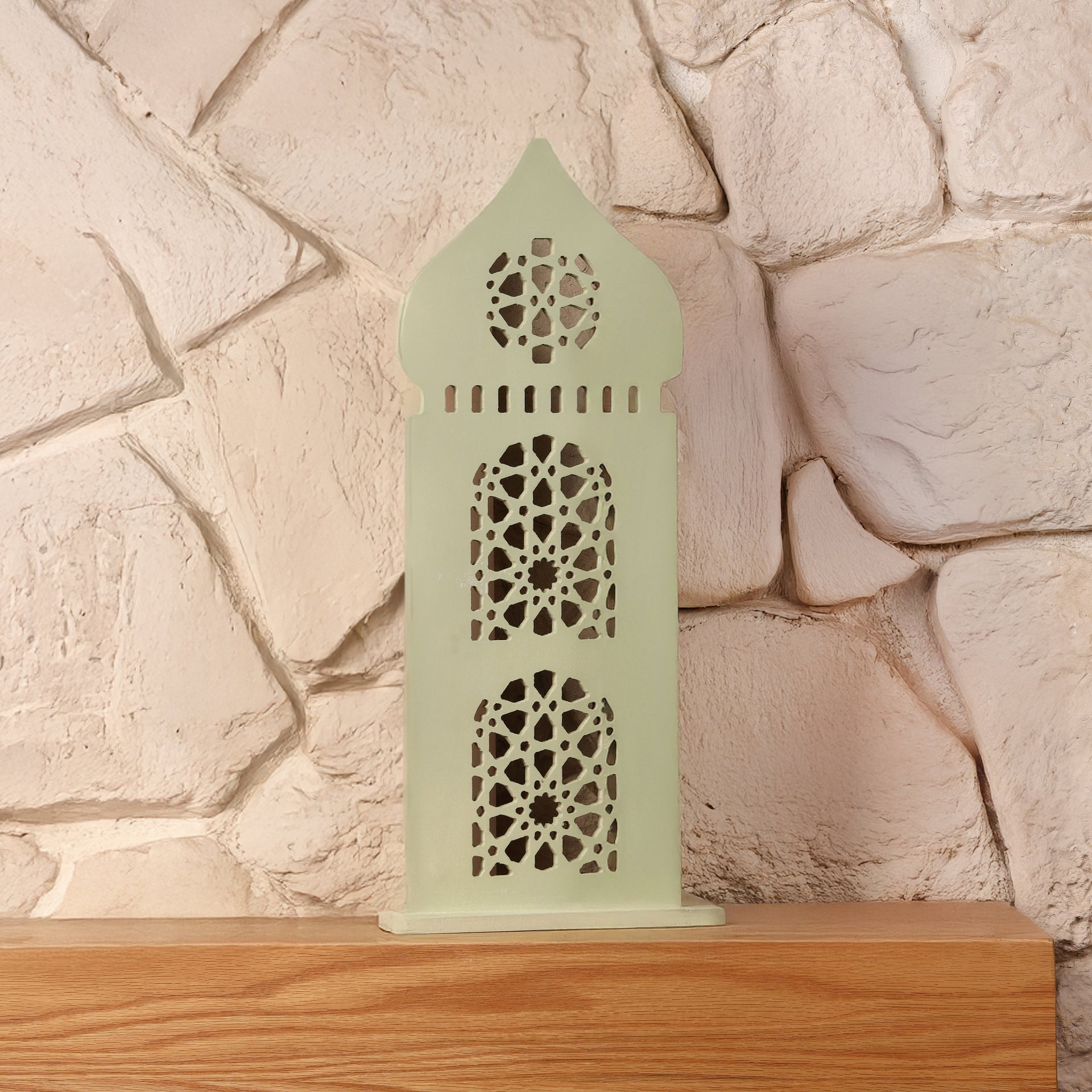 Mint Arabesque lanterns