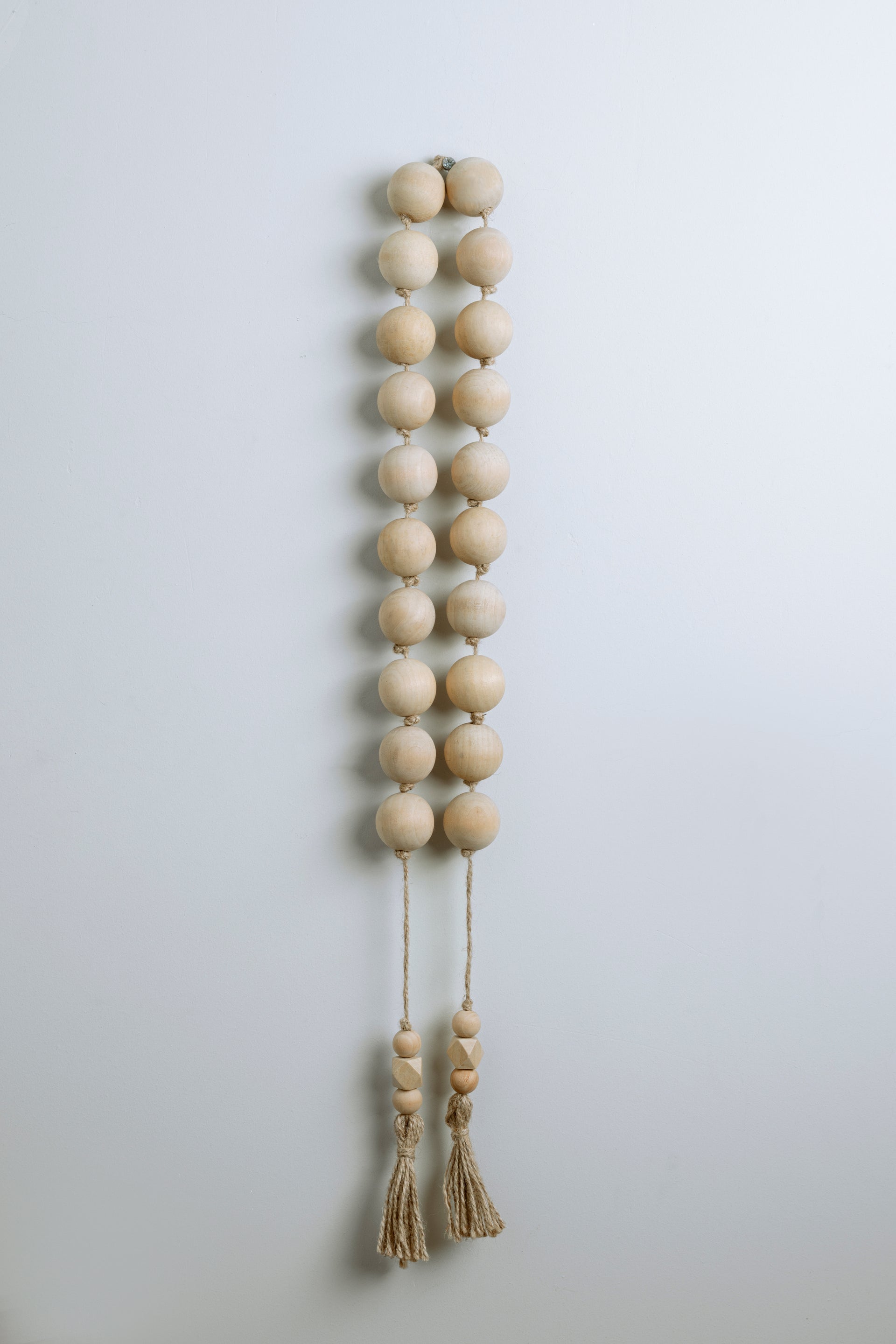 RusticKnot™ Natural Wood Bead Garland