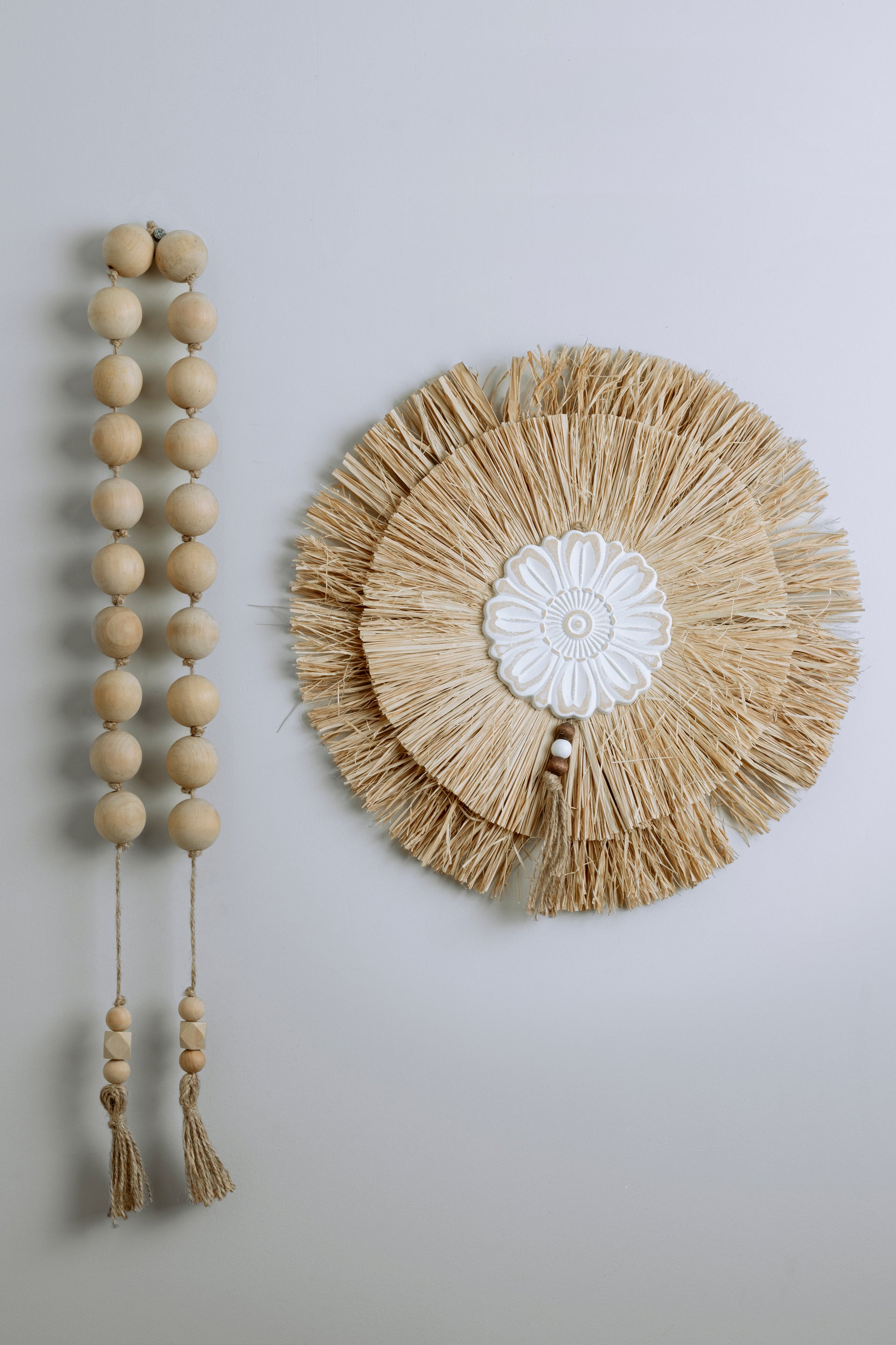 RusticKnot™ Natural Wood Bead Garland