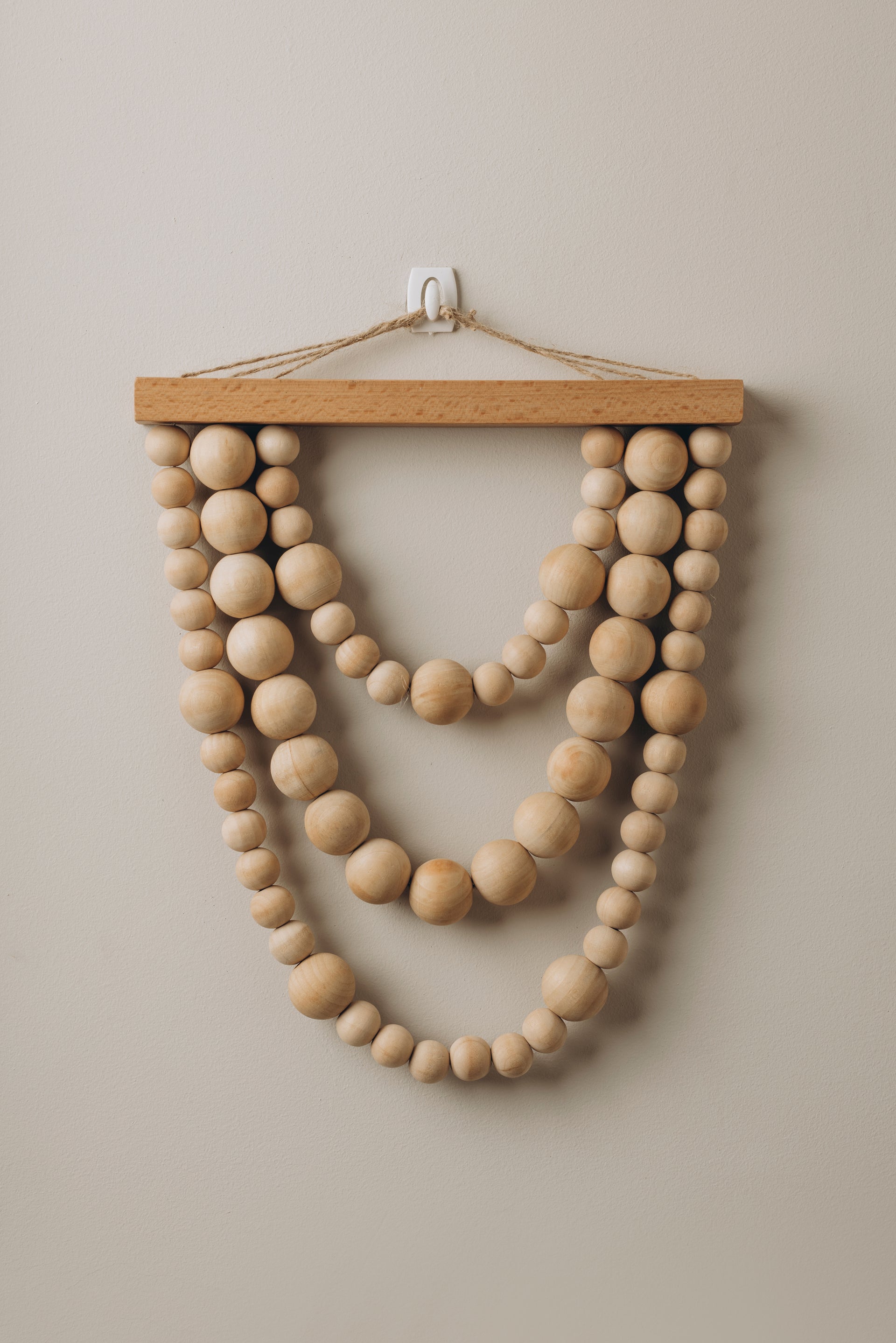 Wooden Bead Garland Hanging