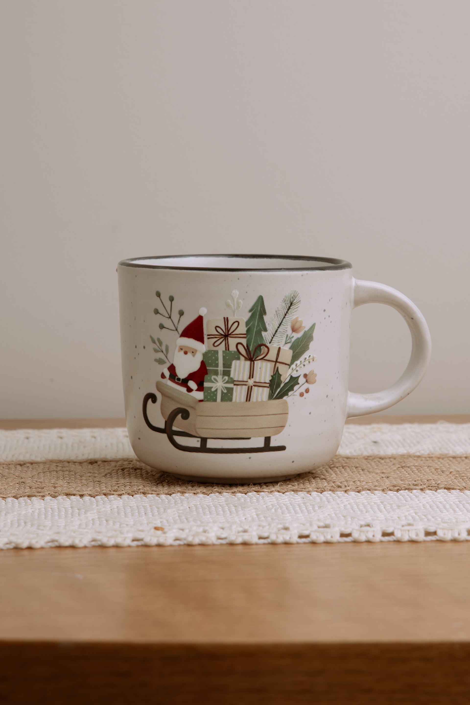 Santa Sleigh Christmas Mug