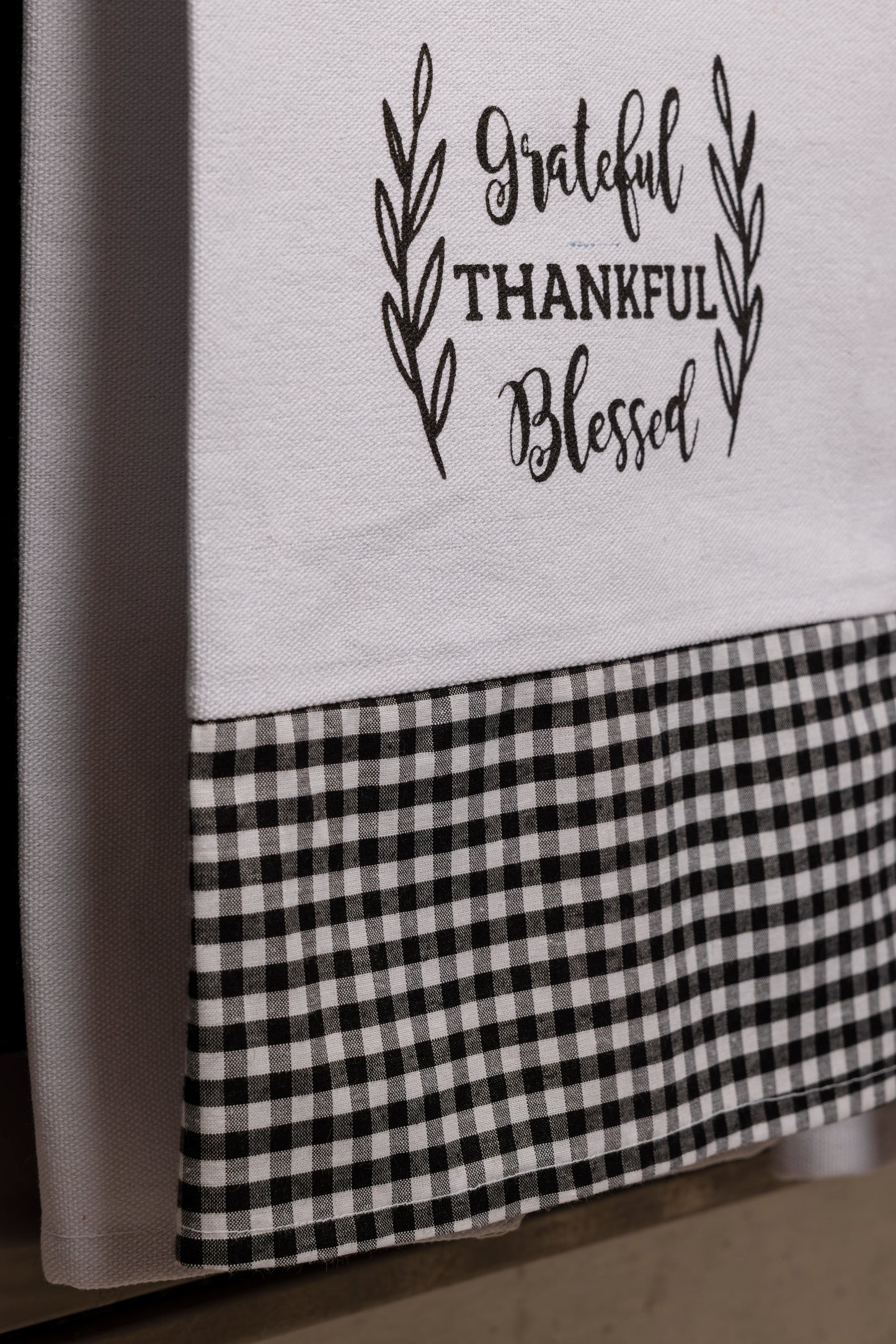 Thankful , blessed kitchen towel set