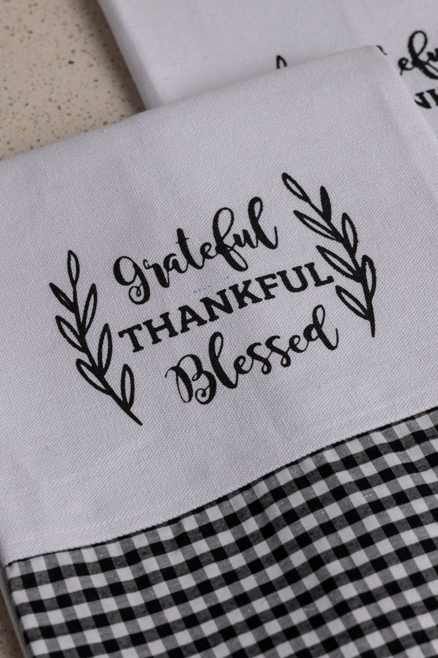 Thankful , blessed kitchen towel set