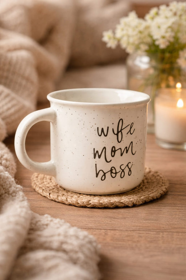 "Wife Mom Boss" Mug
