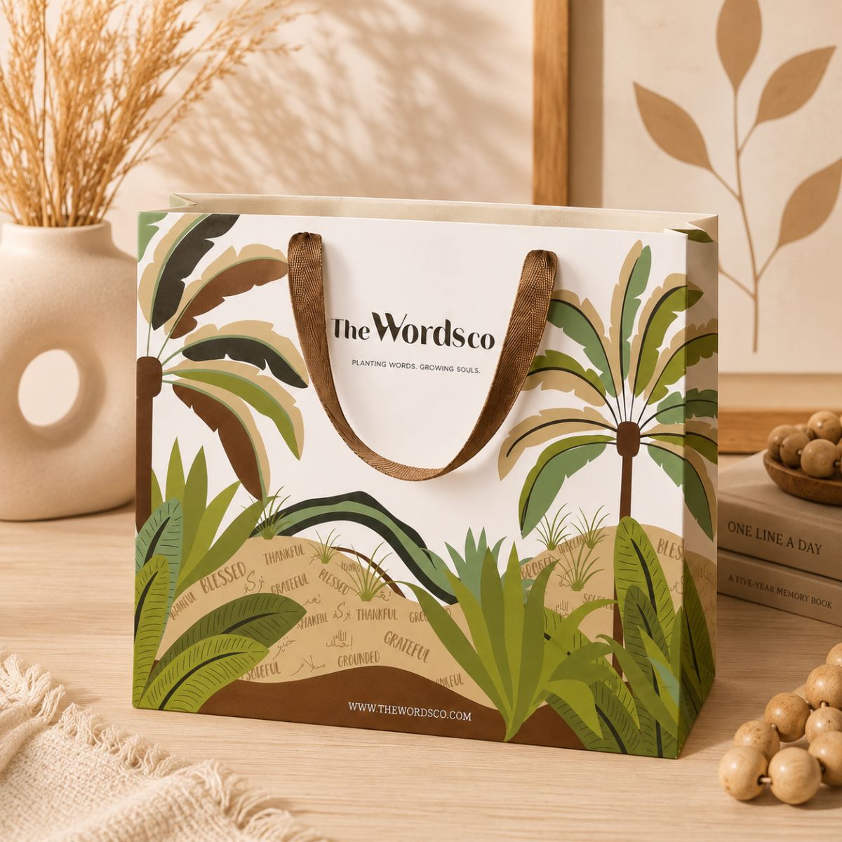 WordsCo Botanical Gift Bag - Large