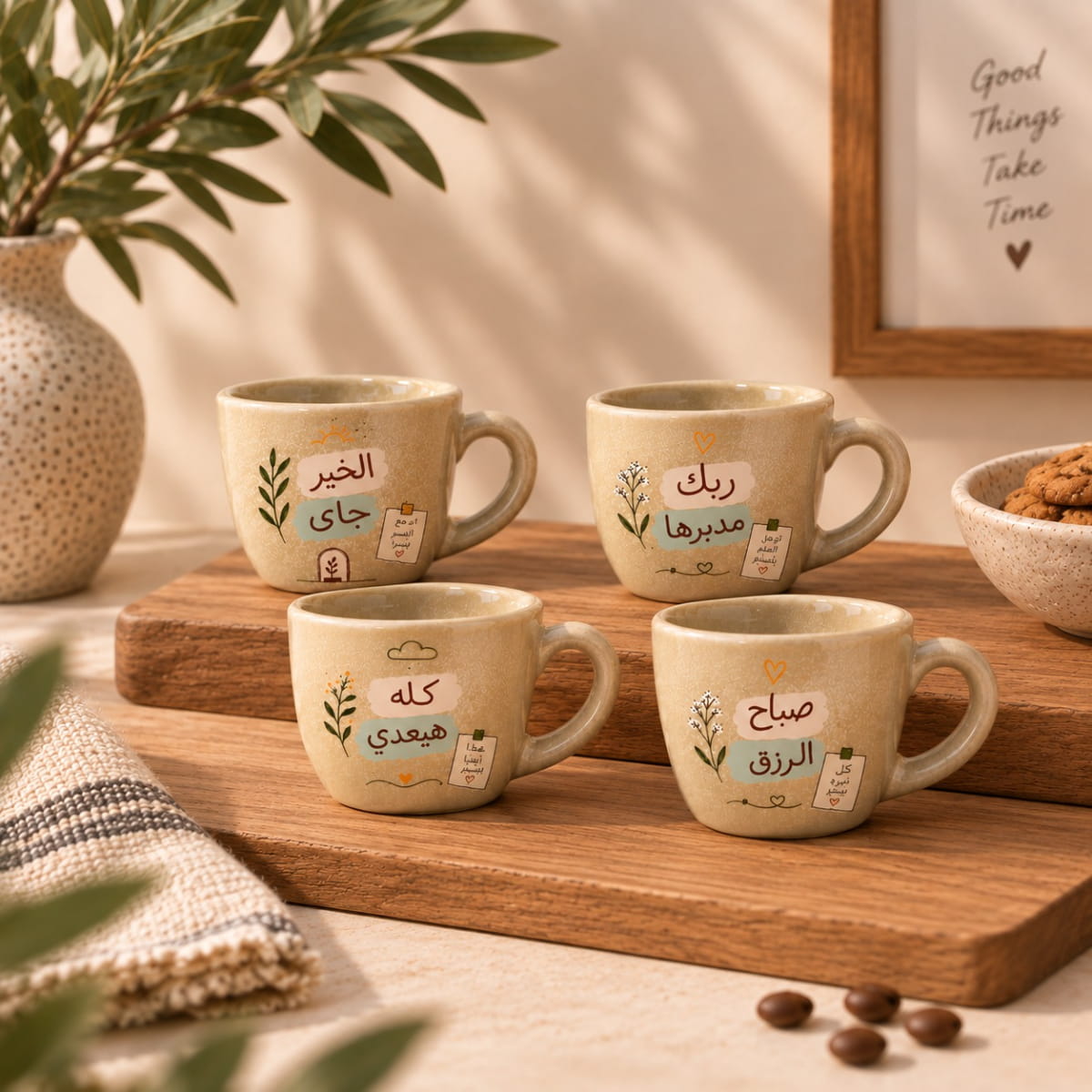 Arabic Inspirational Espresso Cups