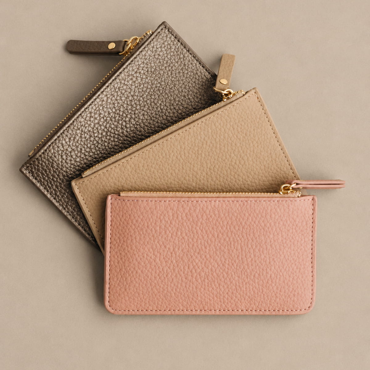 Everyday Essentials Slim Card Holder Wallet with Zipper