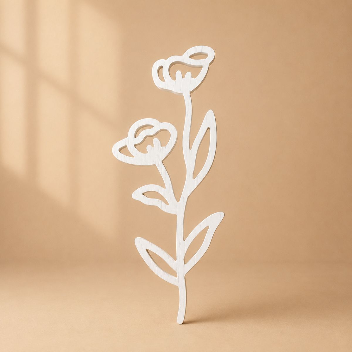 Flower Shape White