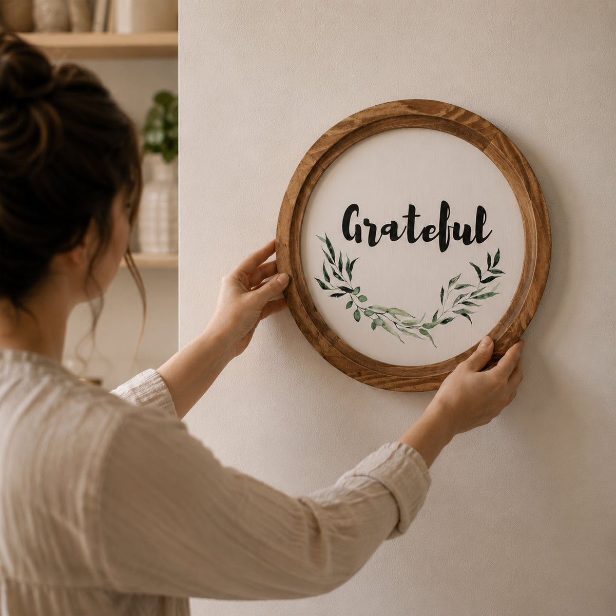 Grateful Boho Wood Circle