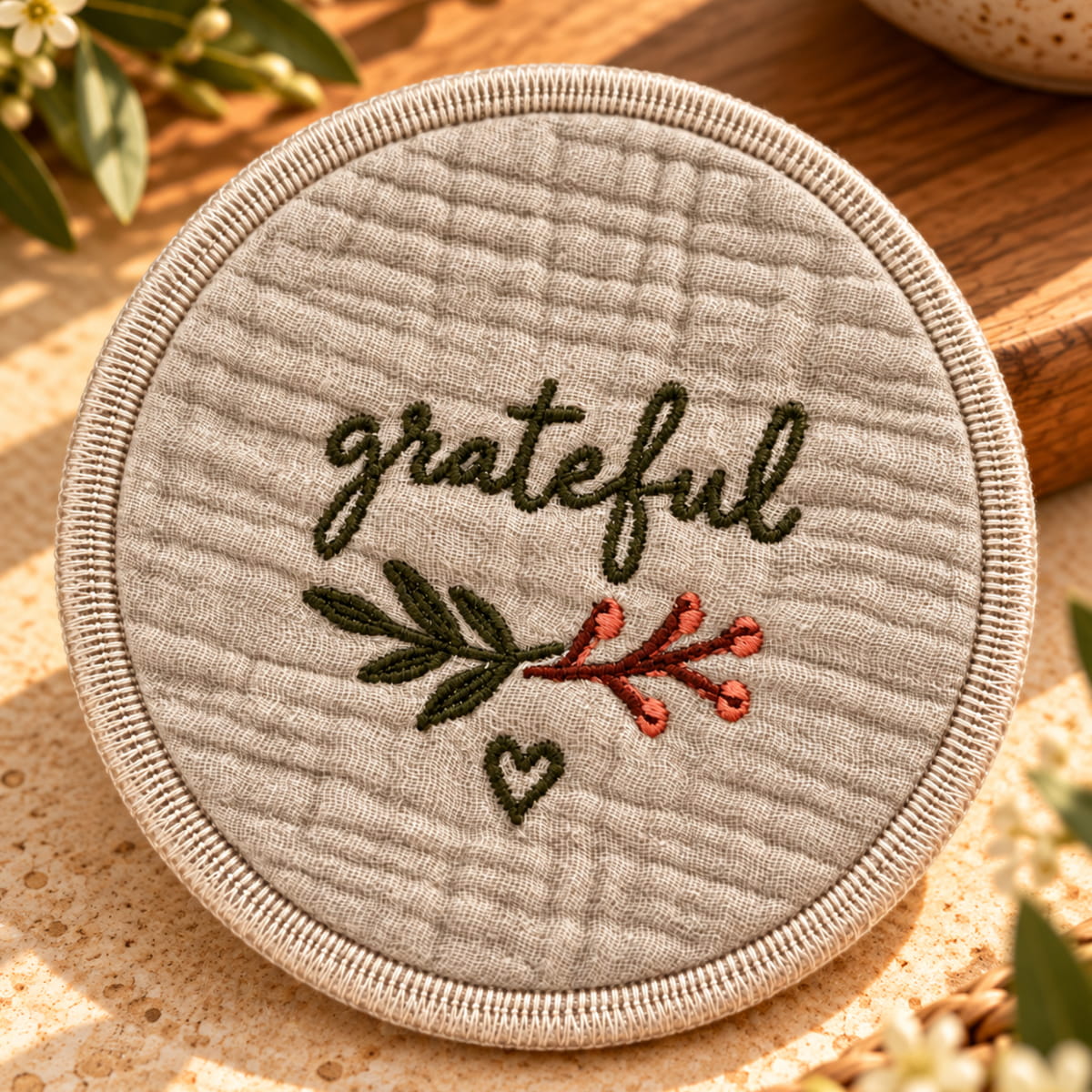 Grateful Floral Coasters - Set of 5