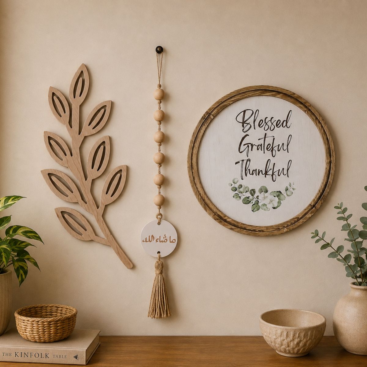 Grateful Home Wooden Wall Decor Bundle