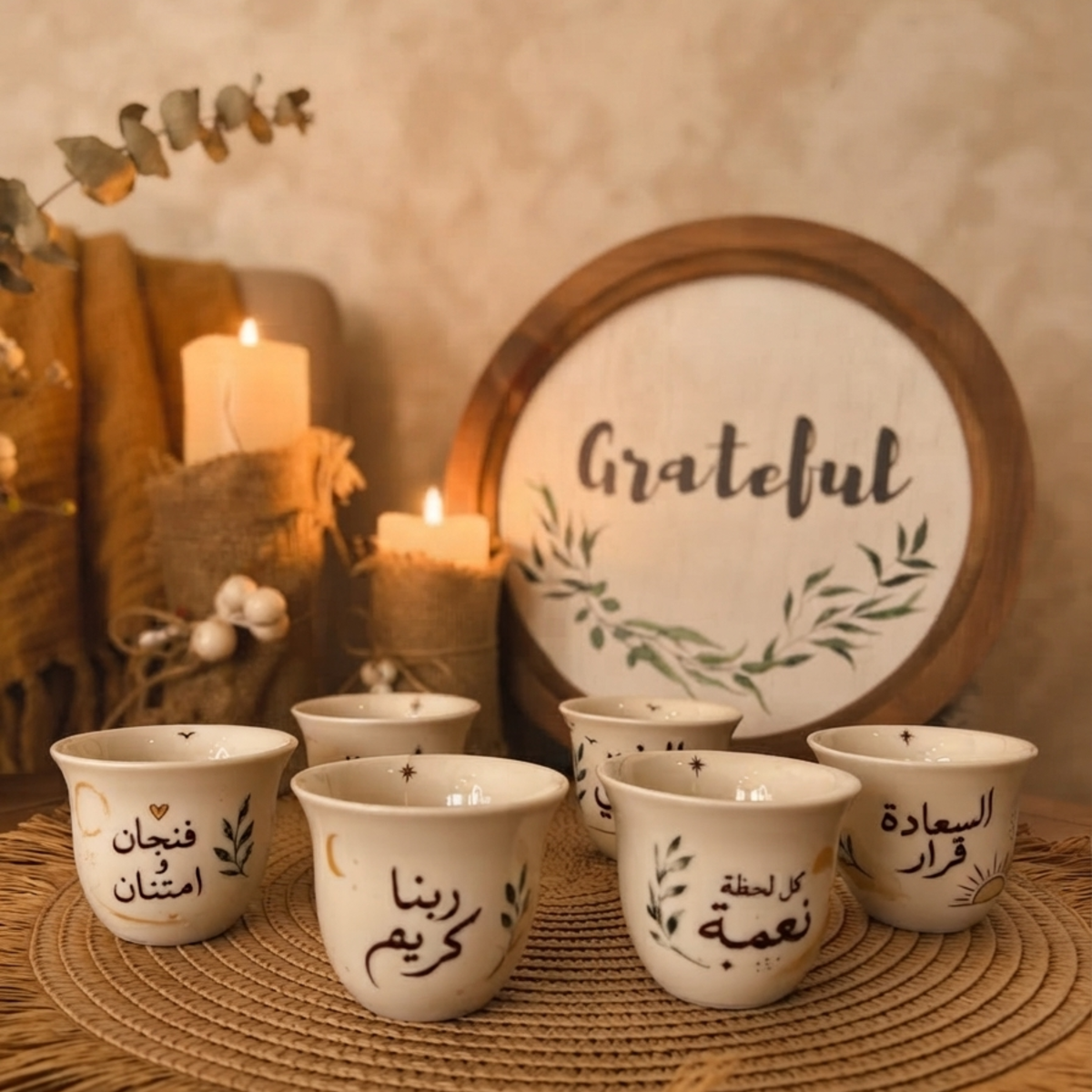 Inspirational Arabic Coffee Cups