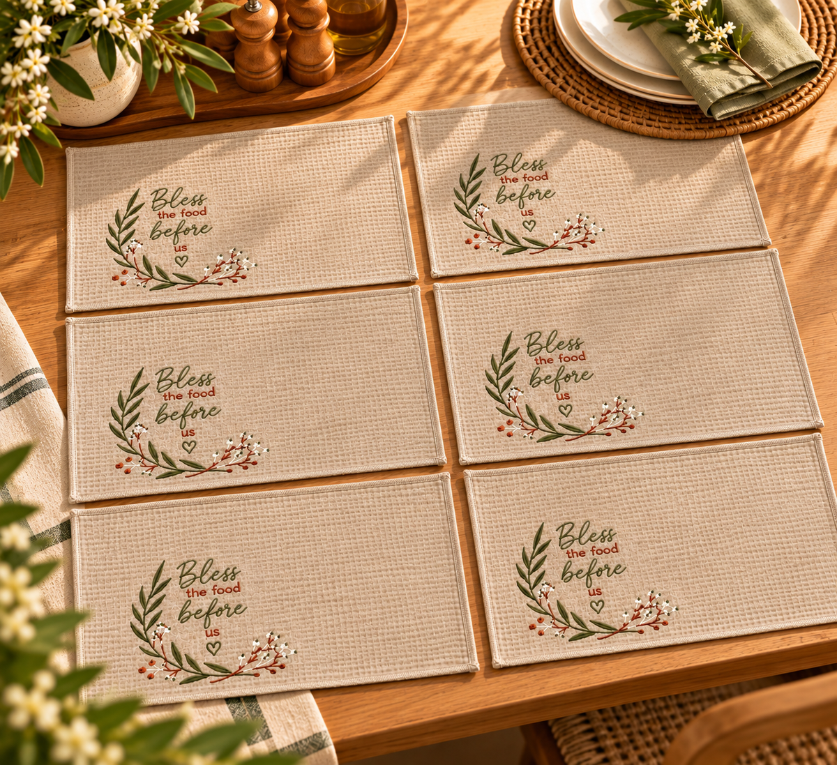 Linen Dining Placemats - Set of 6