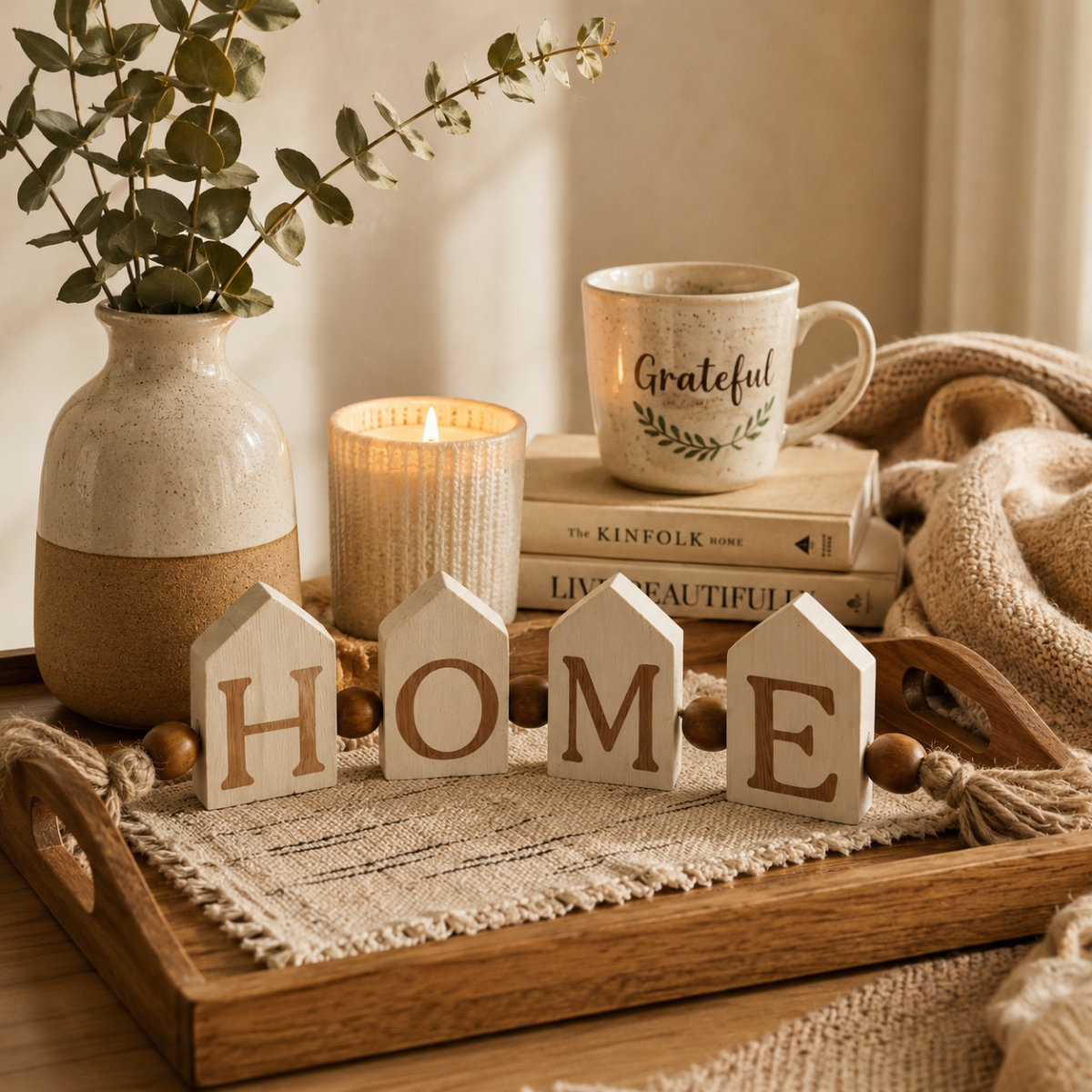 Home House Wood Blocks