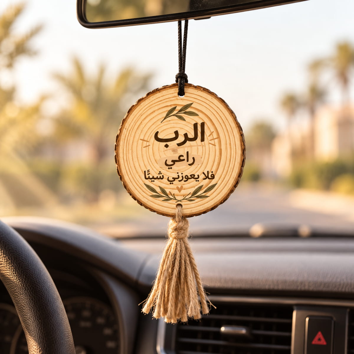 The Lord Is My Shepherd Wooden Car Hanging Ornament