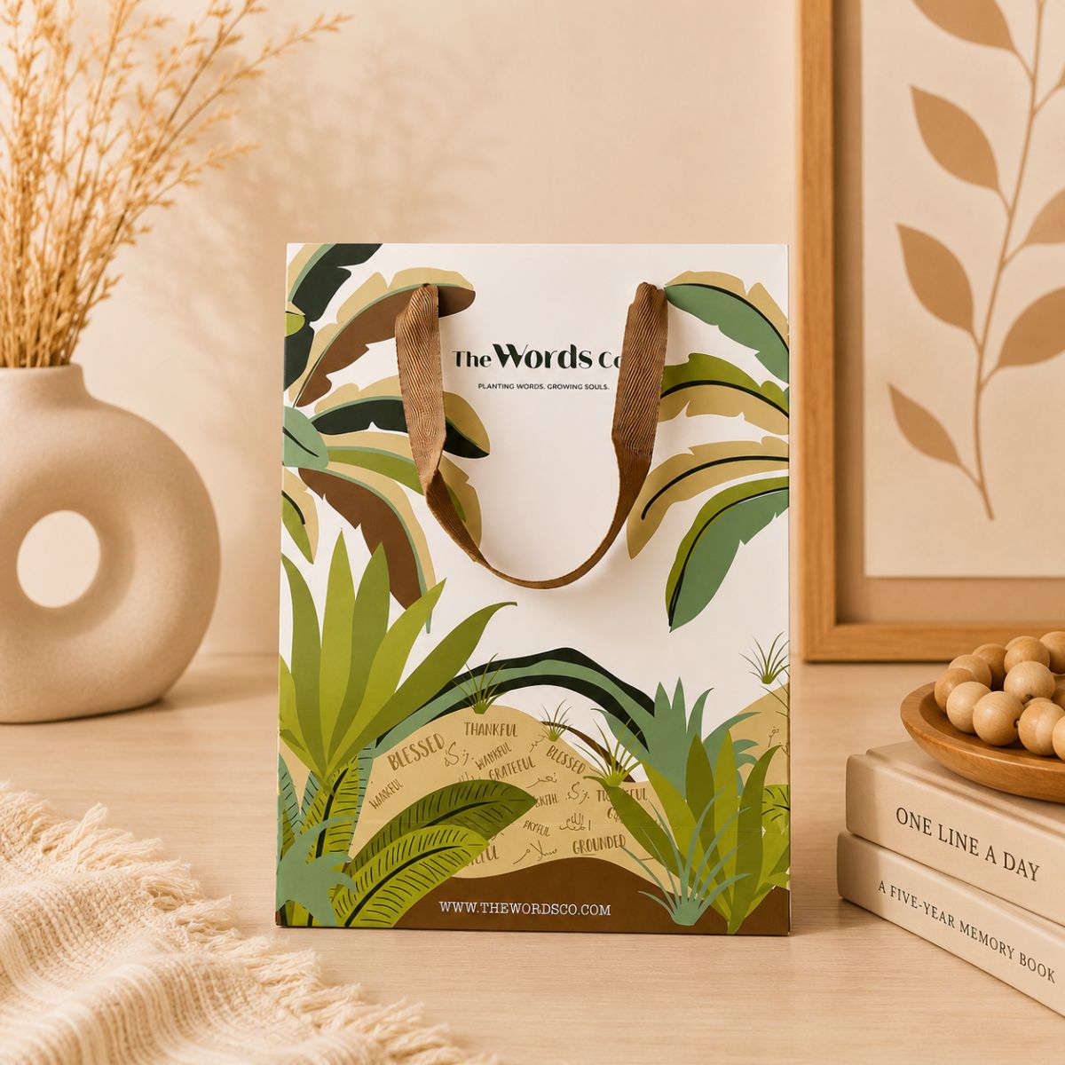 WordsCo Botanical Gift Bag - Small